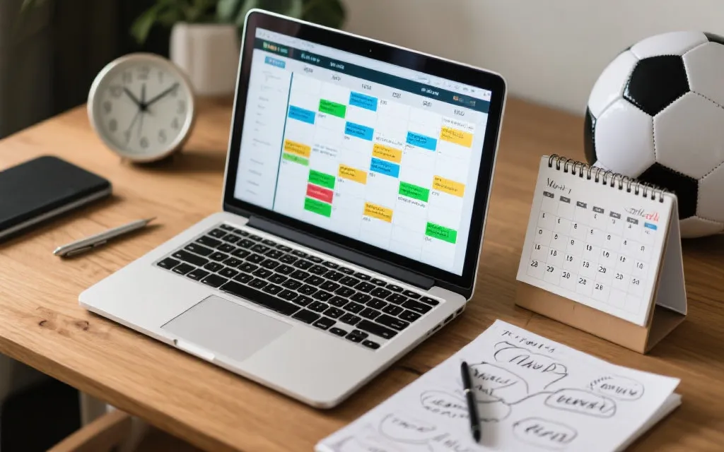 多时区开球时间换算与工作日周末观赛安排示意图