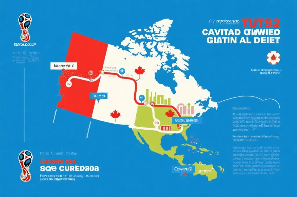 世界杯抽签板上加拿大队所在档位与城市分布示意